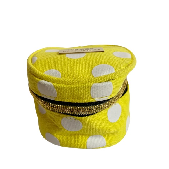 Honey Marc Jacobs Yellow Polka Dot Zippered Small Pouch - Picture 9 of 9